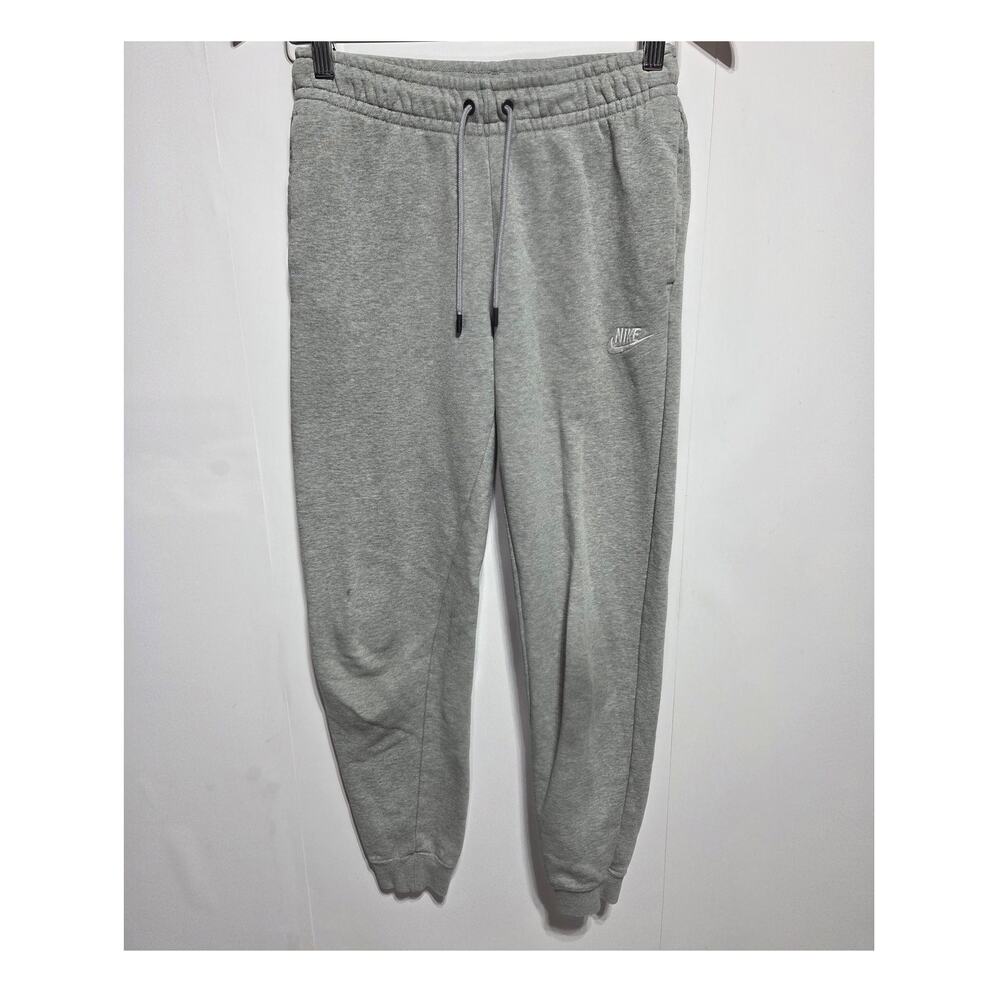 Nike Essentials Fleece Gray Woman's Joggers XS Loungewear Athleisure